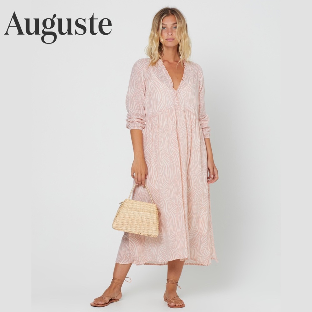 Auguste The Label Zebra Cyprus Midi Dress